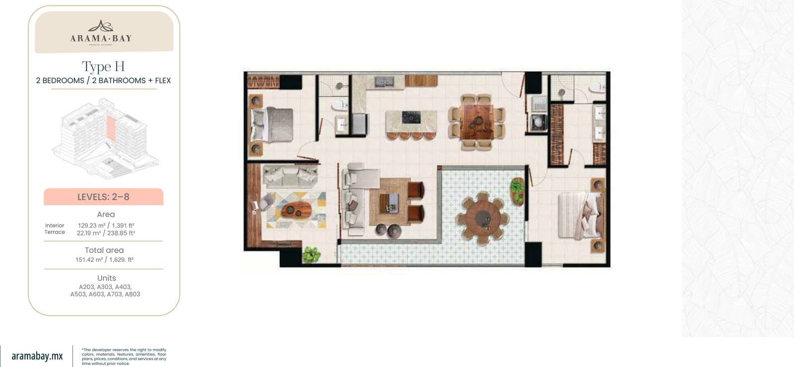 Type H floor plan