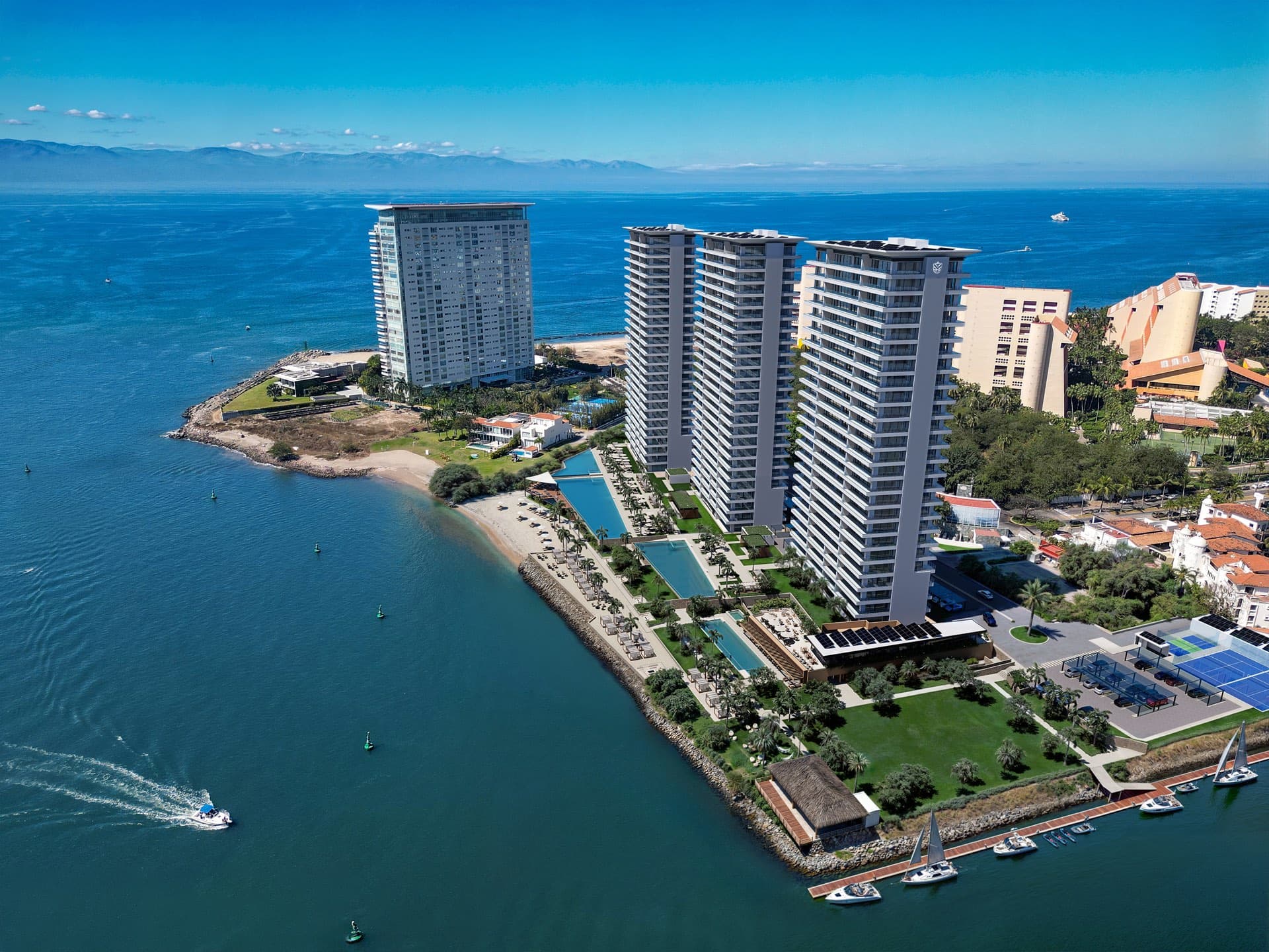 Marina Towers — three towers on the last beachfront parcel of Marina Vallarta