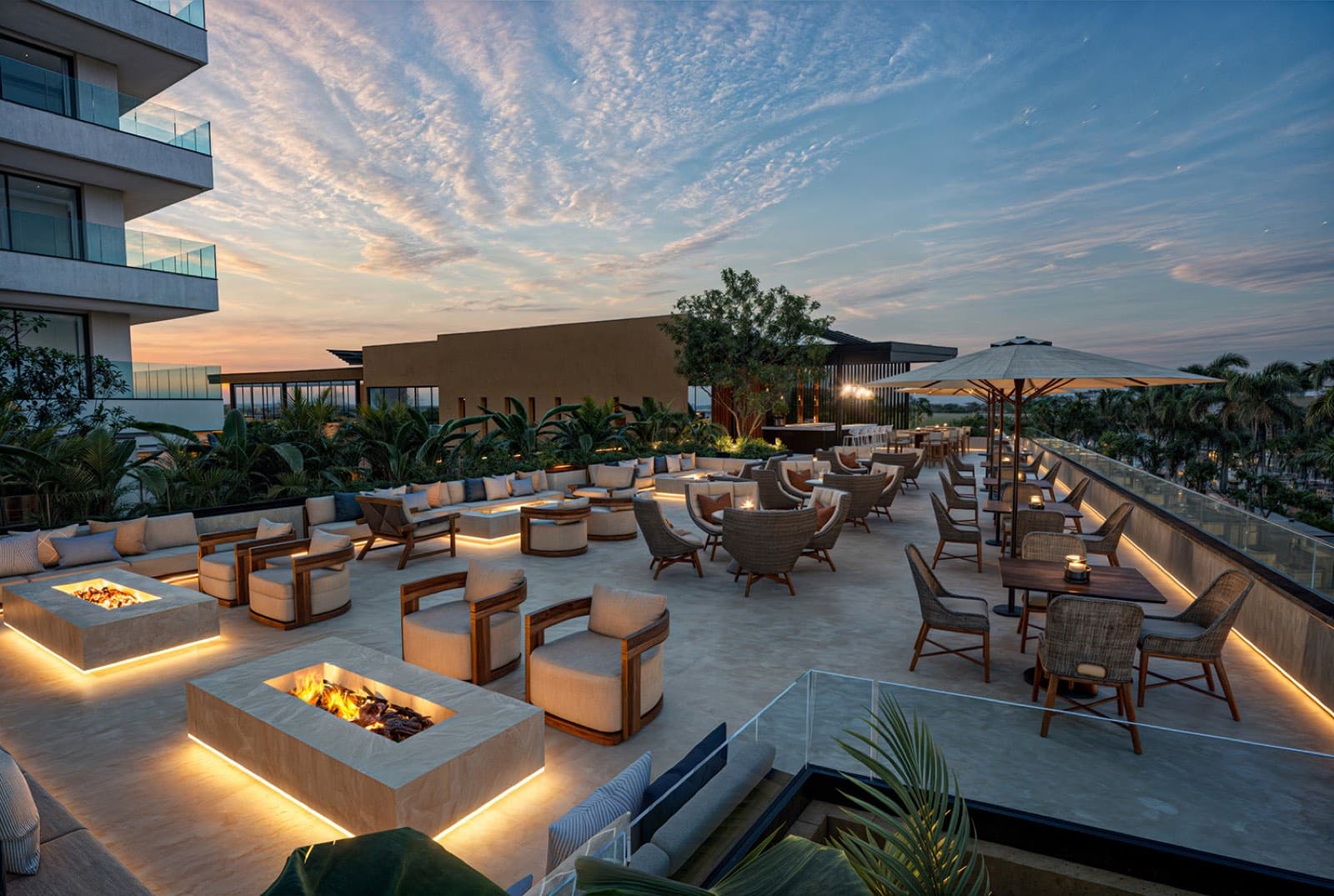 Marina Towers — Rooftop lounge