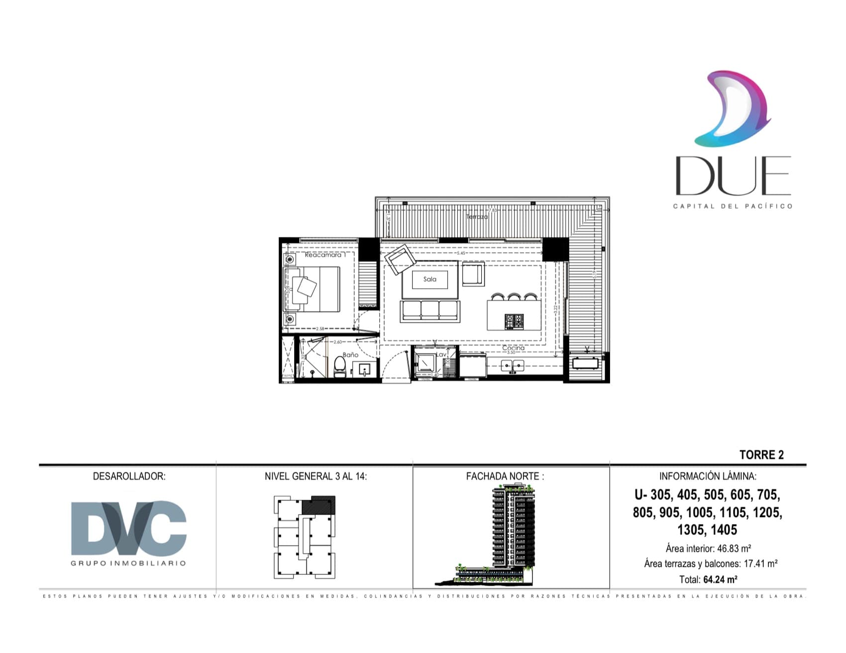 One-bedroom — Types G · J · H — some with flex or studio