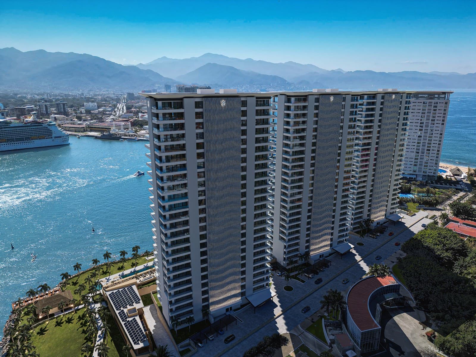 Marina Towers — three towers on the last beachfront parcel of Marina Vallarta, above the marina channel
