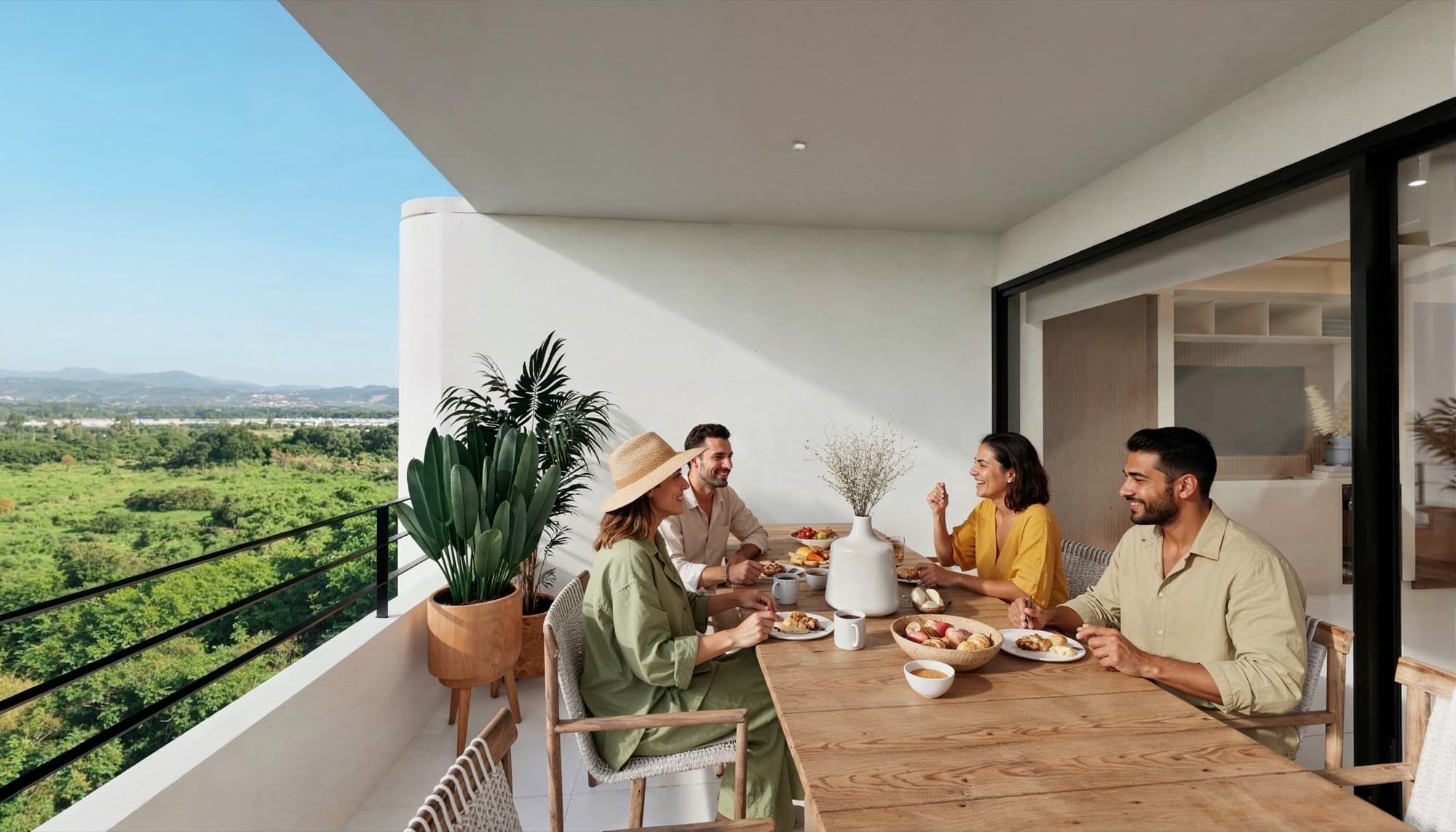 Interiors of the Xalli plan — renders by the developer