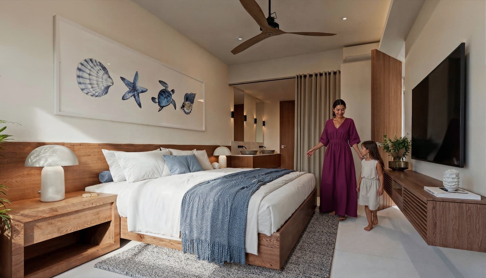 Interiors of the Xalli plan — renders by the developer