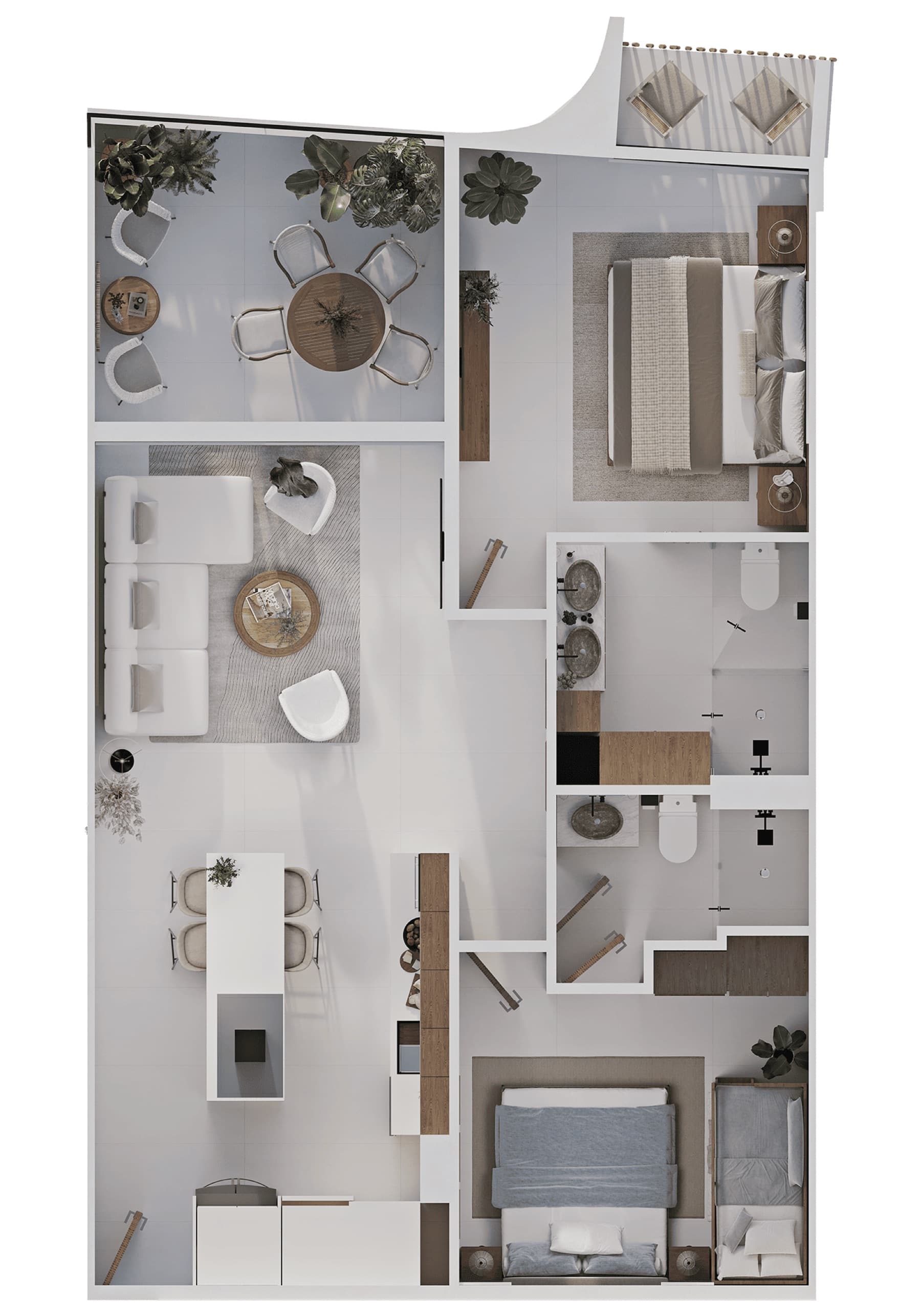 Xi'l — Tipo B floor plan