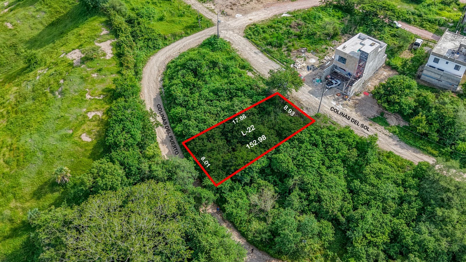 Terreno en Venta lote 22 , en col. Colinas de la Bahia, Puerto Vallarta
